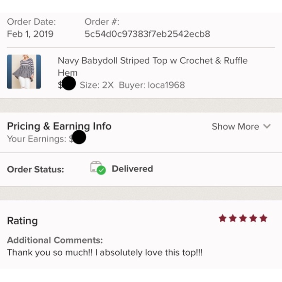 🧨CLEARANCE🧨 Striped Top w Crochet Ruffle Hem - Picture 4 of 5